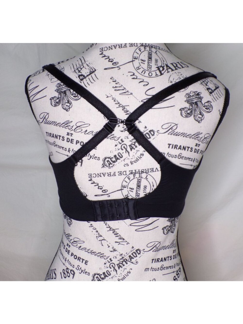 🆕CHANTELLE Norah Chic Plunge T-Shirt Underwire Bra 36H Black #16MNA - Picture 9 of 11
